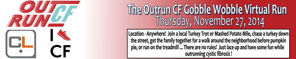 The 2014 Outrun CF Gobble Wobble Virtual Run Registration